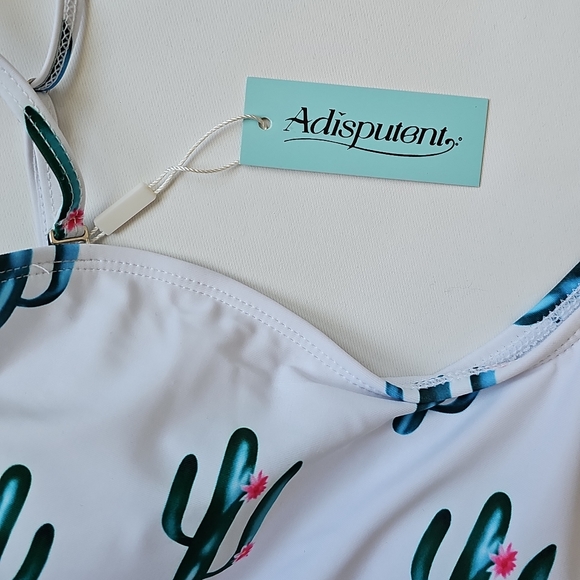 Gorgeous Cactus Print One Piece Swimsuit Bathing Suit Size S - Picture 9 of 15